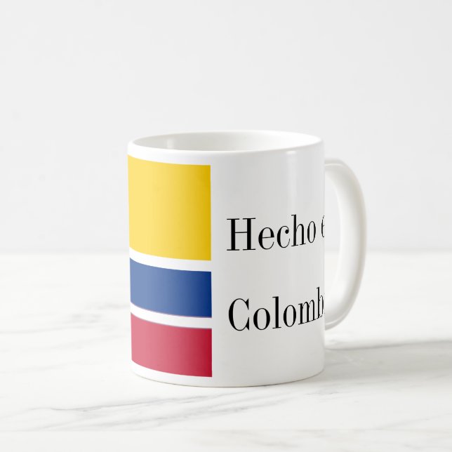 Hecho en Colombia Flag  Coffee Mug (Front Right)