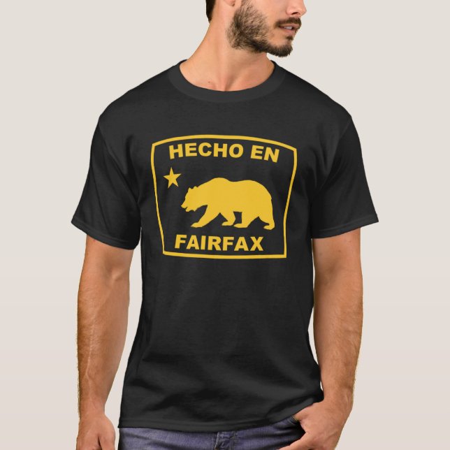 Hecho en Fairfax California Republic Pacific Coast T-Shirt (Front)