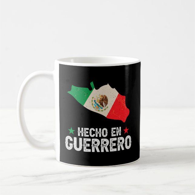 Hecho En Guerrero Mexico Proud Mexican Guerrero St Coffee Mug (Left)