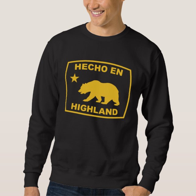 Hecho en Highland California Republic Pacific Coas Sweatshirt (Front)