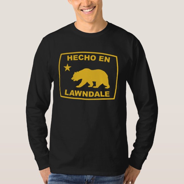 Hecho en Lawndale California Republic Pacific Coas T-Shirt (Front)