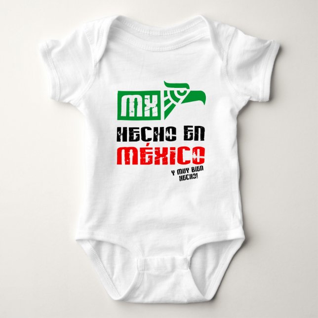 Hecho en mexico baby bodysuit (Front)