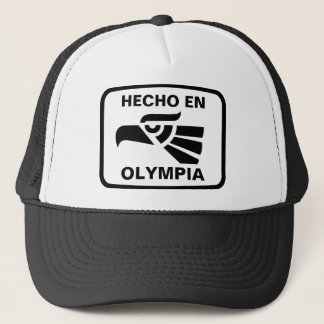 Hecho en Olympia personalizado custom personalized Trucker Hat