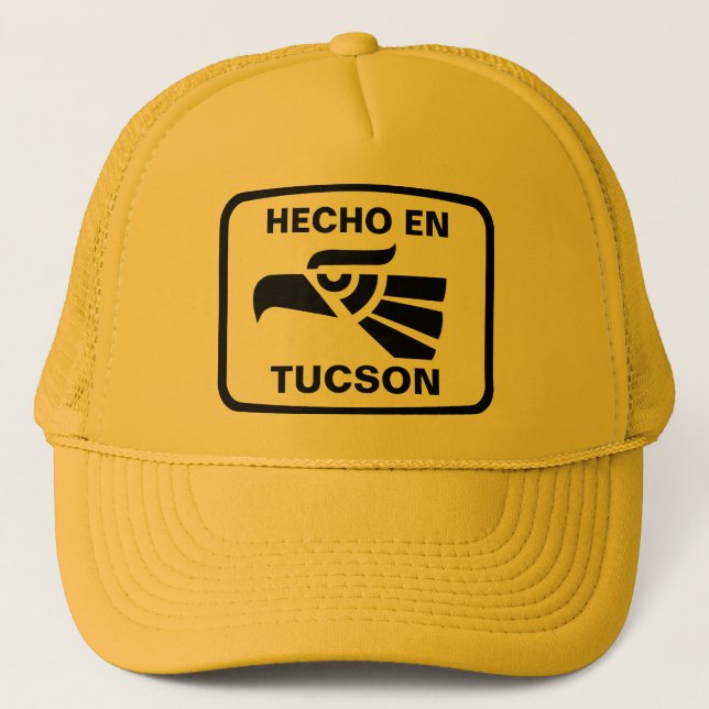 Hecho en Tucson personalizado custom personalized Trucker Hat (Front)