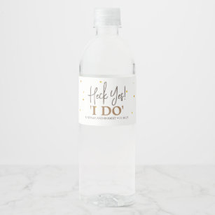 Hangover Relief Kit Wedding Water Bottle Label, Zazzle