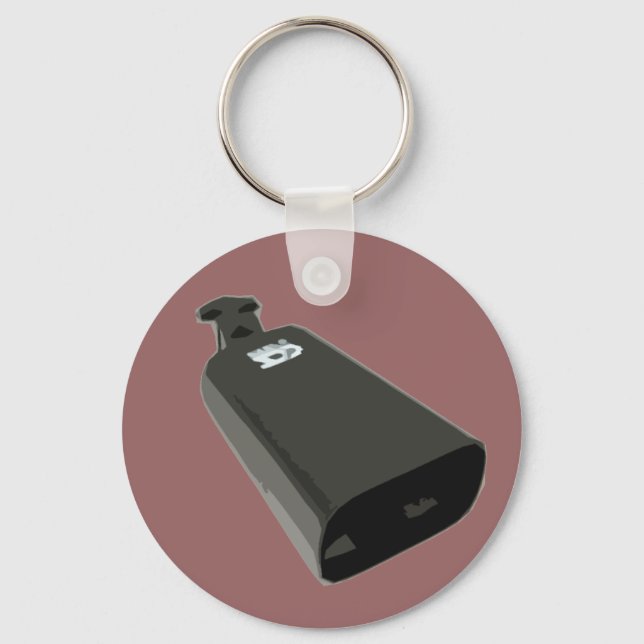 Heck Yes, I Play The Cowbell! Keychain (Front)