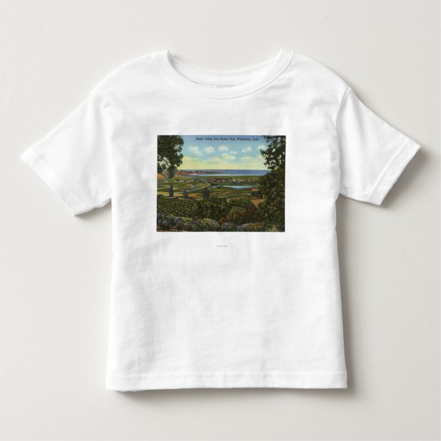 Hecker Pass View of Pajaro Valley Toddler T-shirt (Front)