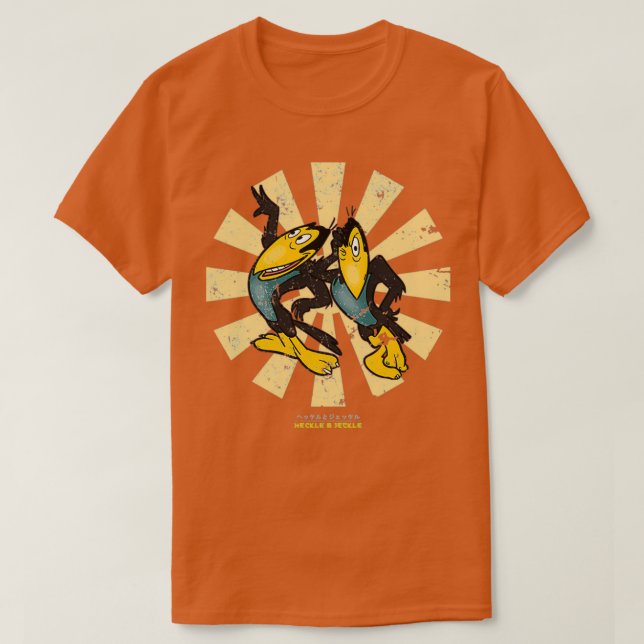 Heckle And Jeckle Retro Japanese 1 T-Shirt (Design Front)