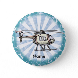 Hectic Helicopter custom name pin button