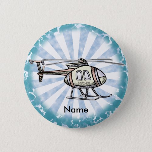 Hectic Helicopter custom name pin button