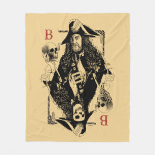 Hector Barbossa - Ruler Of The Seas Fleece Blanket
