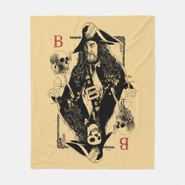Hector Barbossa - Ruler Of The Seas Fleece Blanket (Front)
