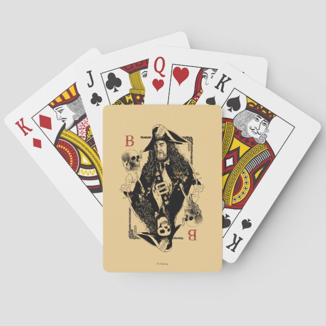 Hector Barbossa - Ruler Of The Seas Poker Cards (Back)