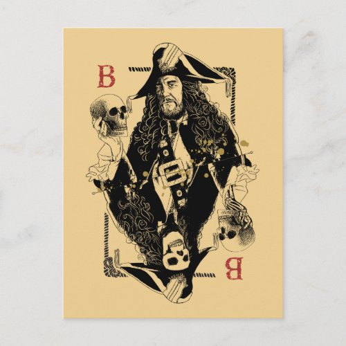 Hector Barbossa _ Ruler Of The Seas Postcard