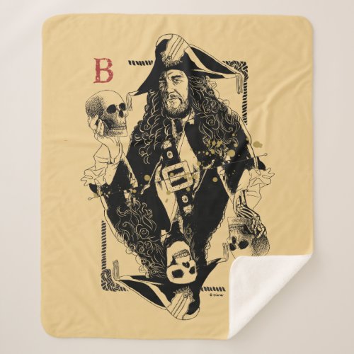 Hector Barbossa _ Ruler Of The Seas Sherpa Blanket