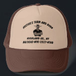 Hector's Turn and Burn Trucker Hat<br><div class="desc">Show love for your favorite, extremely hot small business owner.</div>