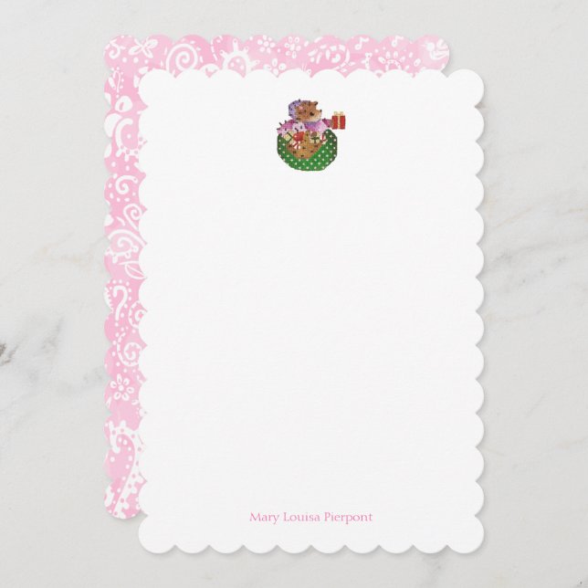 Heddy Hedgehog personalized Note Card (Front/Back)