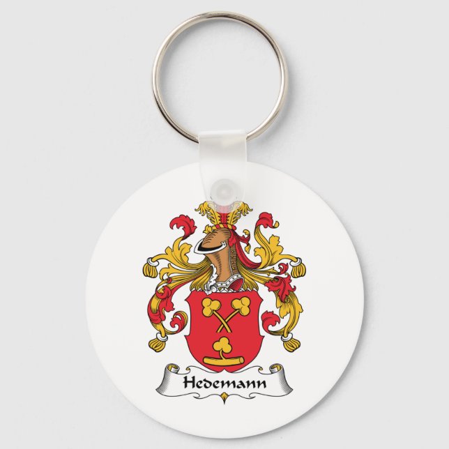 Hedemann Family Crest Keychain (Front)