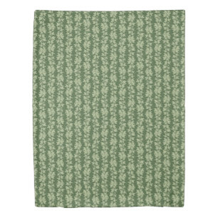 Hedera Ivy Vines - botanical green L_D pattern. Duvet Cover