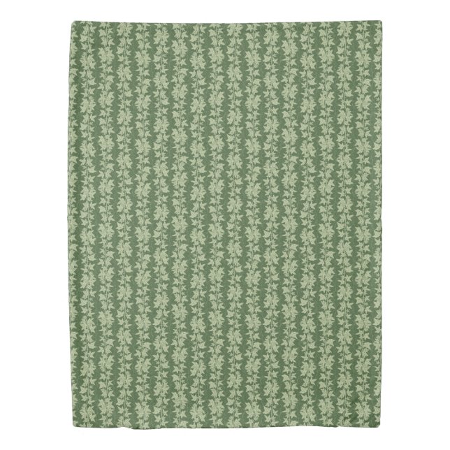 Hedera Ivy Vines - botanical green L_D pattern. Duvet Cover (Front)