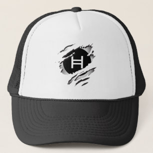 Hedera Torn Logo Reveal Image - Trucker Hat