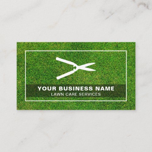 Hedge Clippers Gardening Landscaping Lawn Care Business Card