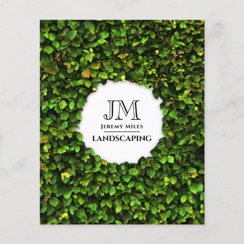 Hedge foliage frame  flyer