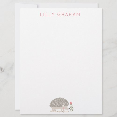 Hedge Hog Letterhead