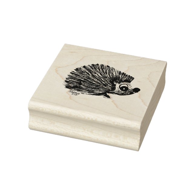 Hedge Hog, Rubber stamp, craft suply Rubber Stamp (Stamp)
