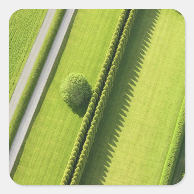 Hedge in The Hamptons Square Sticker (Front)