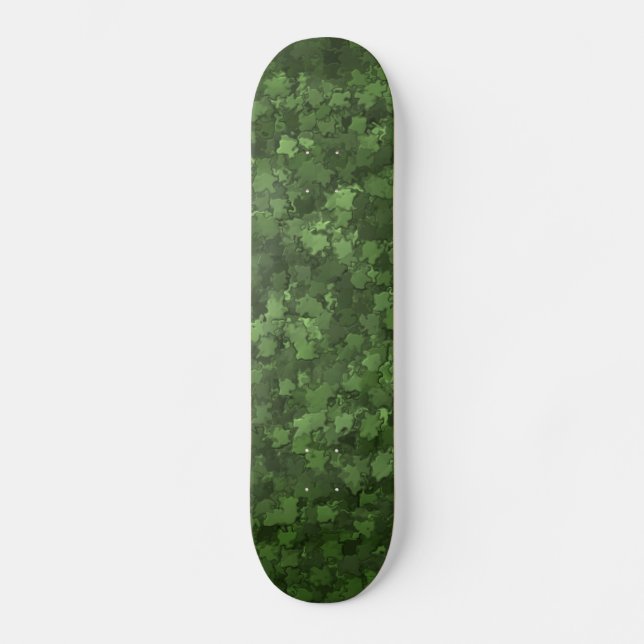 Hedge Leaf Camo Skateboard (Front)