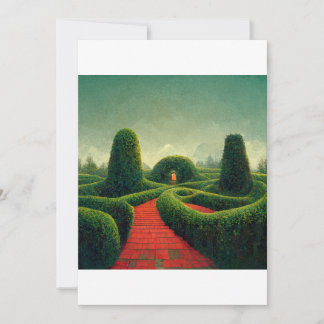 hedge maze invitation