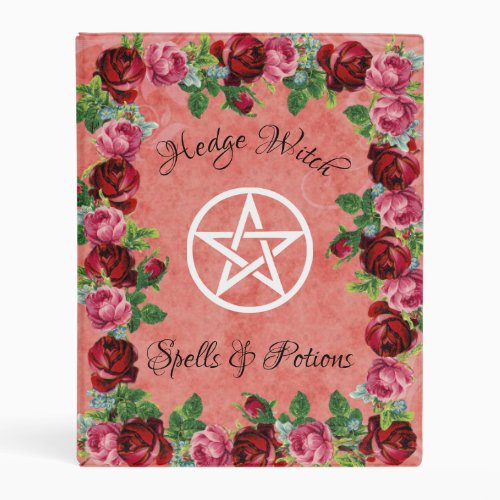 Hedge Witch Potions  Spells Book Mini Binder