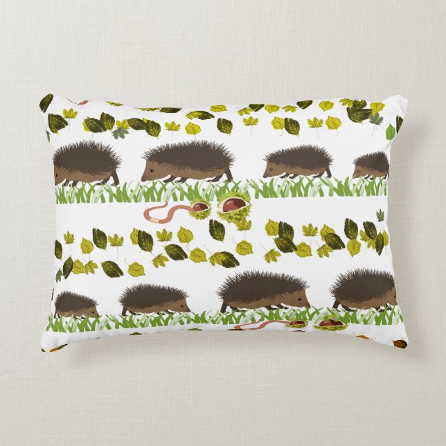 hedgehog accent pillow (Front)