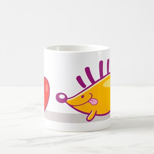 Hedgehog And An Apple Coffee Mug
