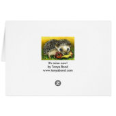 Hedgehog and apple cards (Back Horizontal)