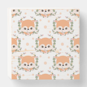 Hedgehog And Flower Tattoo Wooden Box Sign