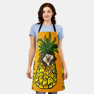 Hedgehog and the pineapple Apron