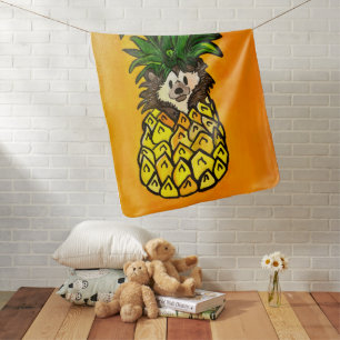 Hedgehog and the pineapple - Baby Blanket
