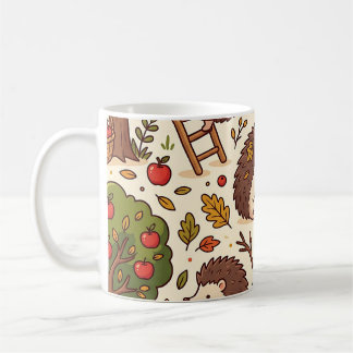 Hedgehog Apple Orchard Mug – Cute Autumn Harvest