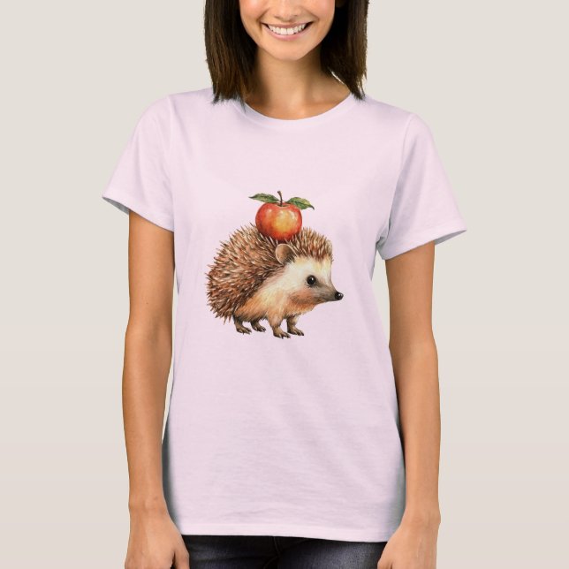 Hedgehog Apple T-Shirt (Front)