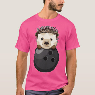 Hedgehog at Bowling with Bowling ball T-Shirt