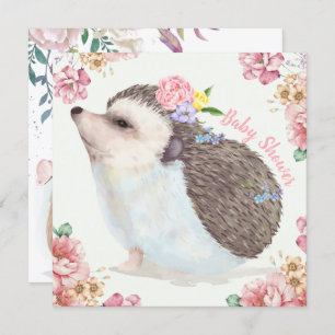 Hedgehog Baby Shower Invitation