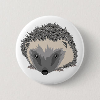 Hedgehog Badge Button