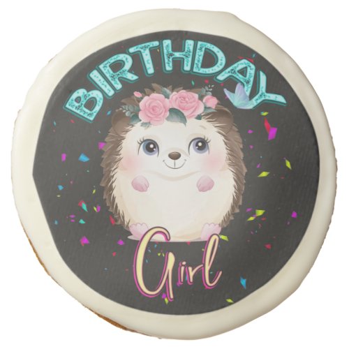 Hedgehog Birthday Girl Party Gifts Sugar Cookie