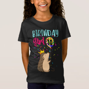 Hedgehog Birthday Girl Party Gifts T-Shirt