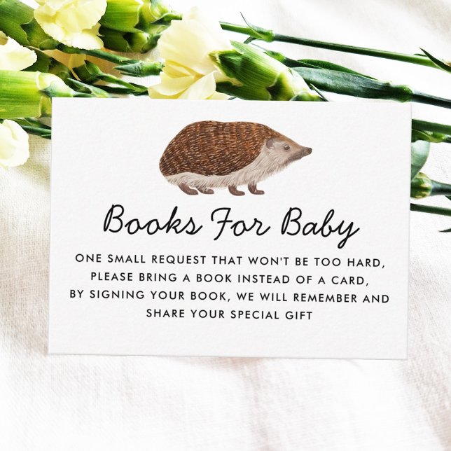 Hedgehog Book Request Enclosure Card (Creator Uploaded)