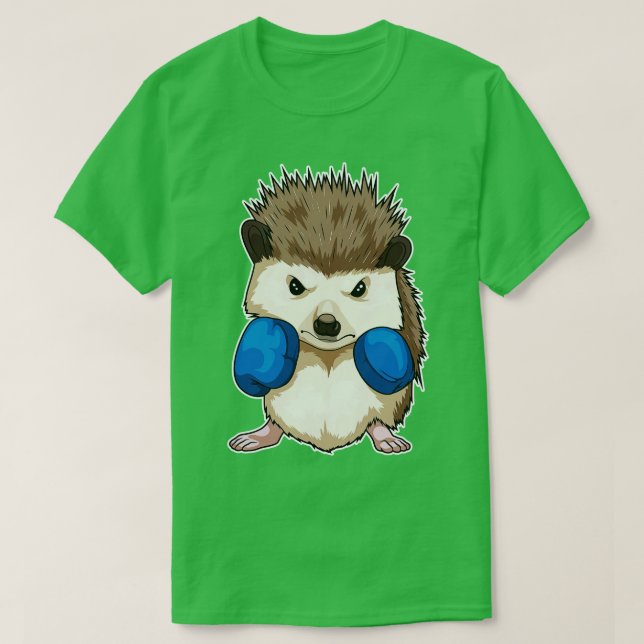 Hedgehog Boxer Boxing gloves Boxing T-Shirt (Design Front)