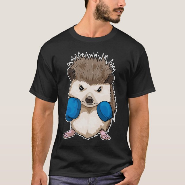 Hedgehog Boxer Boxing gloves Boxing T-Shirt (Front)