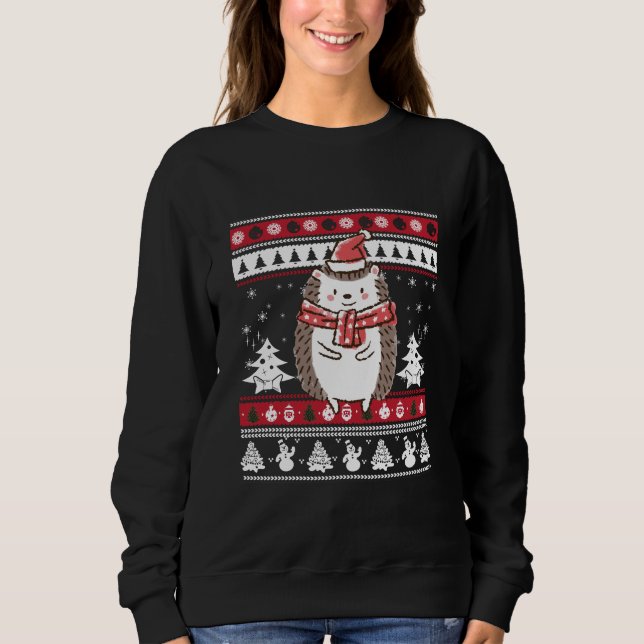 Hedgehog Christmas Sweatshirt (Front)